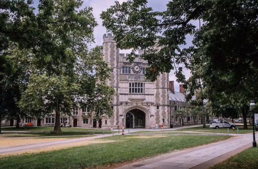 Entrance to Princeton University that offers PhD programs