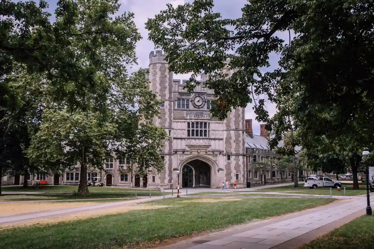 Entrance to Princeton University that offers PhD programs