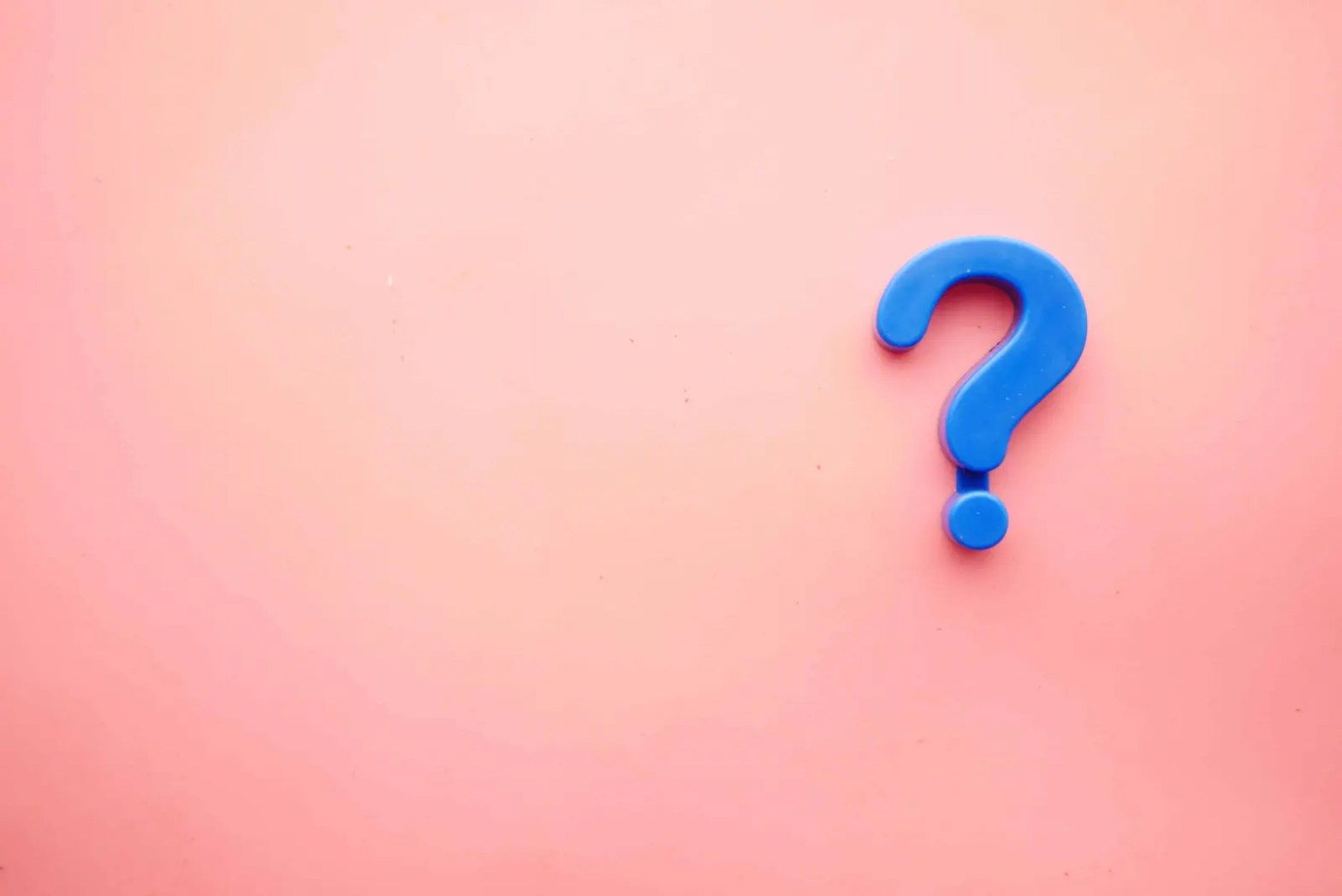 question mark on pink background