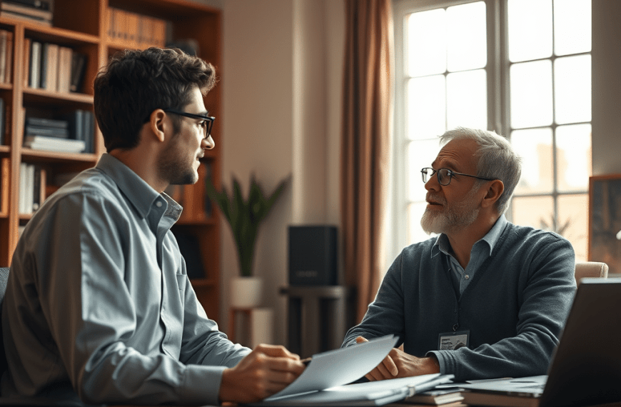 Graduate student meeting with PhD supervisor to discuss supervision style and research direction