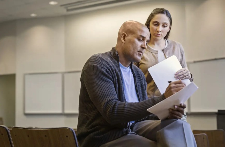 Graduate statement of purpose being reviewed for length and clarity as part of the admissions evaluation process