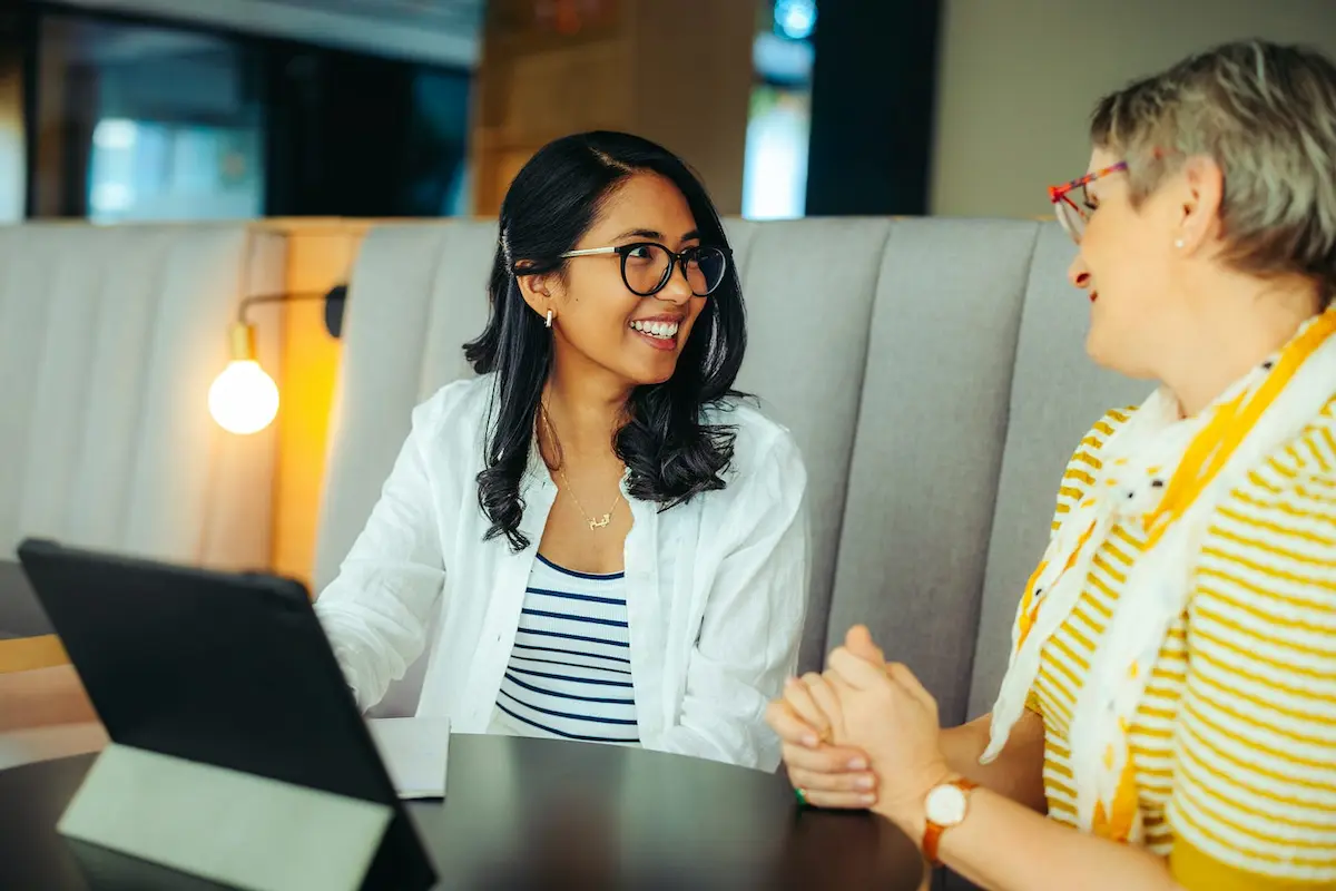 PhD applicant discussing a letter of recommendation example with a professor
