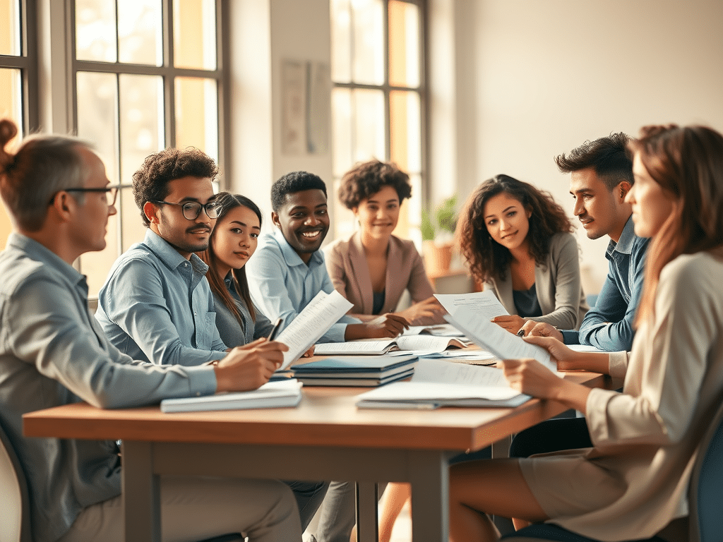 professors reviewing a graduate school statement of purpose example during admissions committee evaluation
