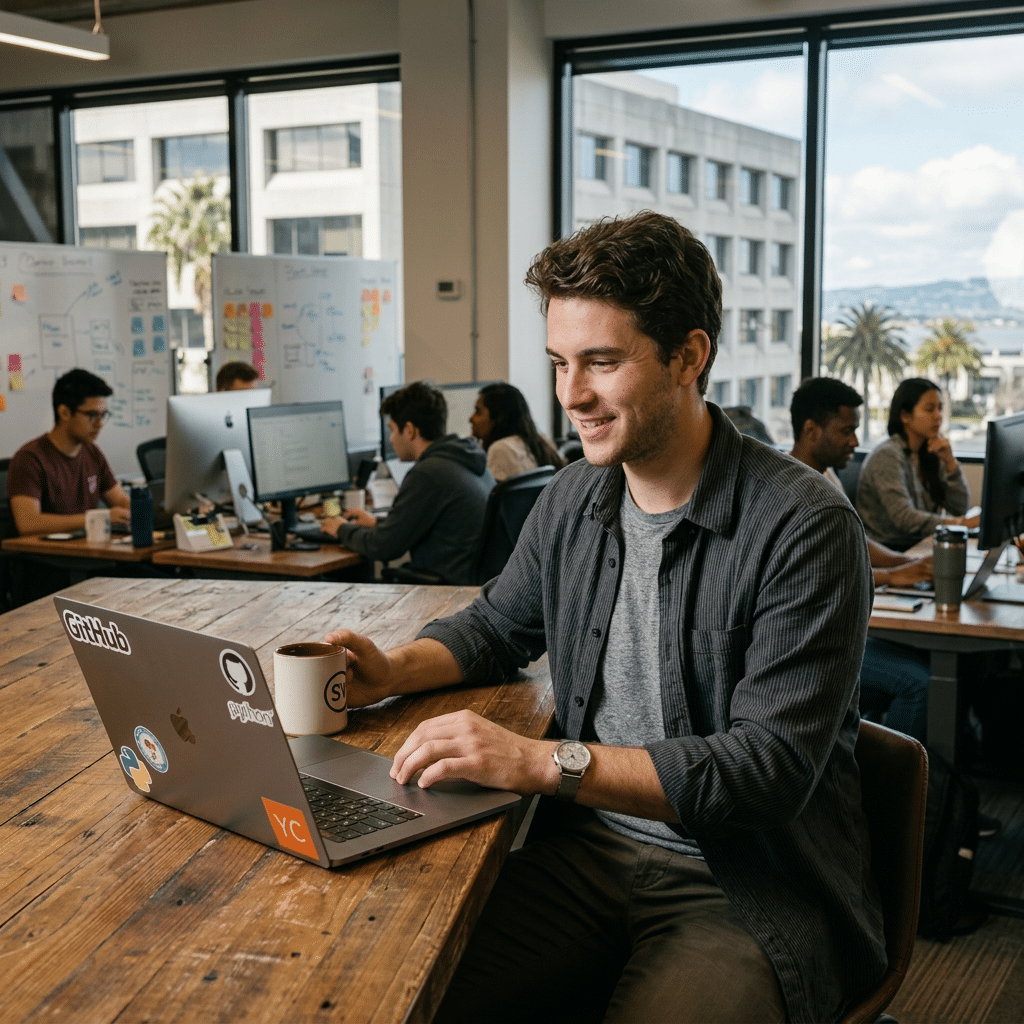 young man in sillicone valley wondering if a Masters Degree in Computer Science Worth It